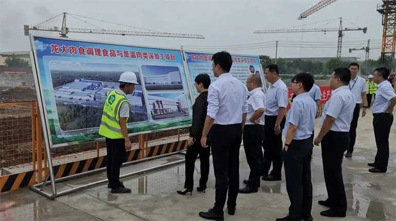 中国农业银行山东省分行领导莅临龙大肉食考察调研